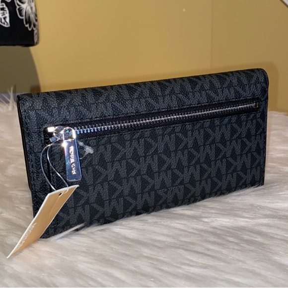 Michael Kors BROOKLYN Medium Backpack/JET SET TRAVEL Large Wallet 2pc Set - Picture 9 of 9